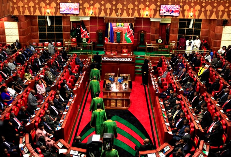 Kenya'S Supreme Court Judges File Into The Chamber During The Opening Of The 11Th Parliament In The Capital Nairobi April 16, 2013. Reuters/Noor Khamis (Kenya - Tags: Politics) - Rtxynp5