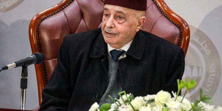 Libya Parliament Speaker Demands New Election Date Be Set Aguila Saleh, Speaker Of Libya'S Tobruk-Based Parliament, Pictured Here On December 6, 2020 | Afp