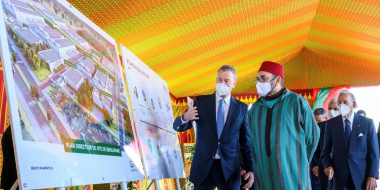 Morocco Starts Construction Of Anti-Covid Vaccine Plant Morocco'S King Mohammed Vi (C) Chairs A Ceremony To Launch The Construction Of A Covid-19 Vaccine Manufacturing Plant In The Region Of Benslimane | Afp