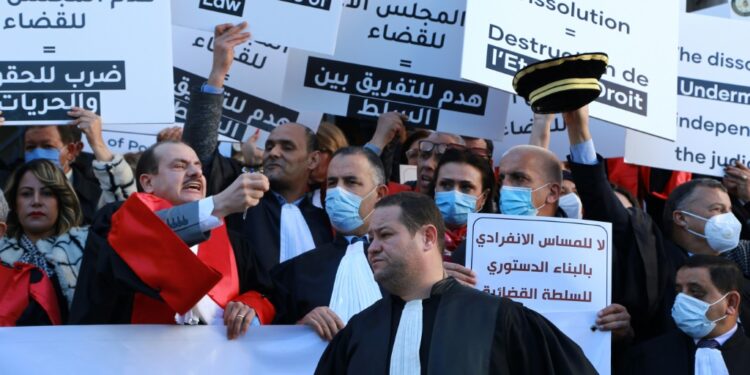 Tunisia Judges Protest After President Dissolves Watchdog Tunisian Judges Have Denounced President Kais Saied'S Move To Dissolve A Key Judicial Watchdog As A Violation Of Rights And Freedoms | Afp