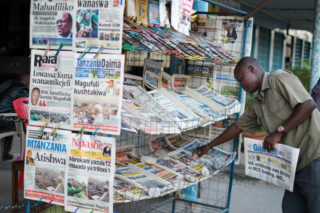 During Former President John Magufuli'S Rule, The Increasingly Autocratic Ruler Had Cracked Down On The Media And Free Speech | Afp