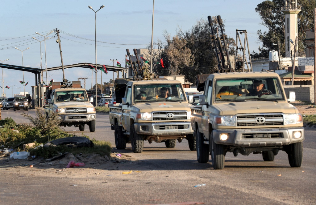Vehicles Of Military Brigades Loyal To The Libyan Unity Government Headed By Abdulhamid Dbeibah Arrive From Neighboring Towns To The Capital Tripoli | Afp