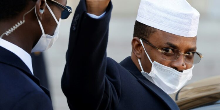 Chad Peace Talks In Qatar Delayed Chad’s Transitional President Mahamat Idriss Deby Itno Waves As He Leaves The Elysee Palace Following A Meeting With French President, In Paris On November 12, 2021 | Afp