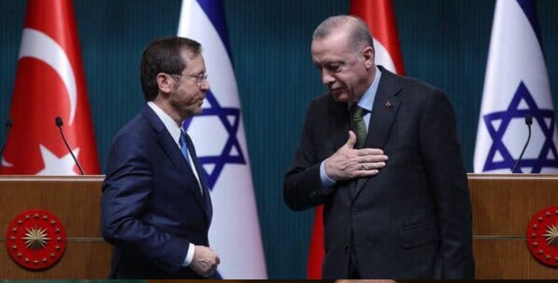 President Isaac Herzog Of Israel At A News Conference With President Recep Tayyip Erdogan Of Turkey On Wednesday In Ankara. Credit Afp - Getty Images