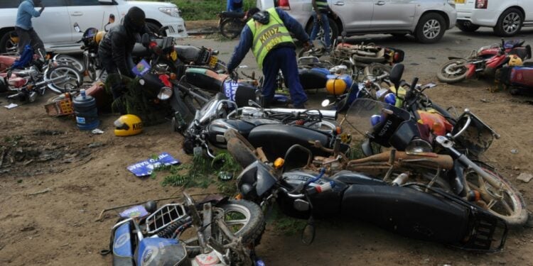 Kenya Court Remands 16 In Custody Over Road Attack On Woman Motorcycle Taxi Drivers In Kenya Are Typically Young Men And Are Notorious For Breaching The Highway Code | Afp