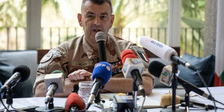 General Laurent Michon, Head Of France'S Barkhane Force In The Sahel, At Friday'S Press Conference | Afp