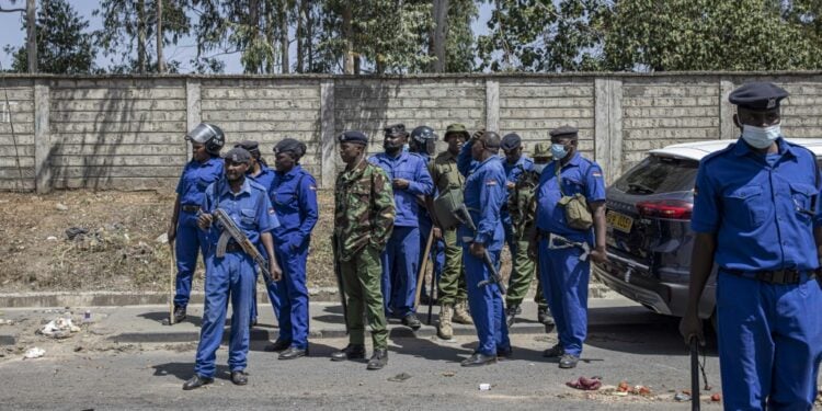 Kenya Arrests Alleged Ringleader Of Vicious Assault On Woman Anti-Riot Police Break Up A Demonstration By Motorcycle Taxi Riders Against The Crackdown On The Sector | Afp