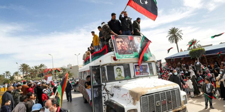 A Parade To Commemorate The 2011 Uprising That Toppled Libyan Strongman Moamer Kadhafi, In The Coastal City Of Tajura, East Of The Capital Tripoli, On February 25, 2022 | Afp