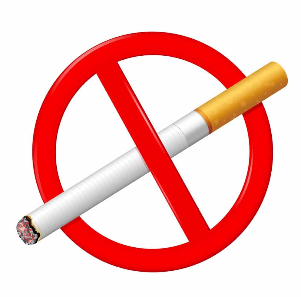 No Smoking Sign. Stop Smoking Symbol. Vector Illustration.