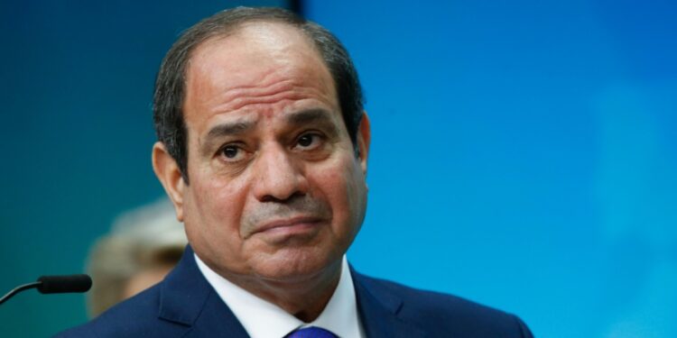 Egypt'S President Abdel Fattah Al-Sisi, Seen At A February 2022 Summit In Brussels, Has Been Urged By The United States To Probe The Death Of A Prominent Economist | Afp