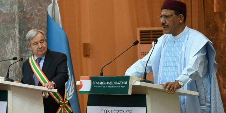 Un Chief Antonio Guterres Pledged To Stand By Niger President Mohamed Bazoum | Afp
