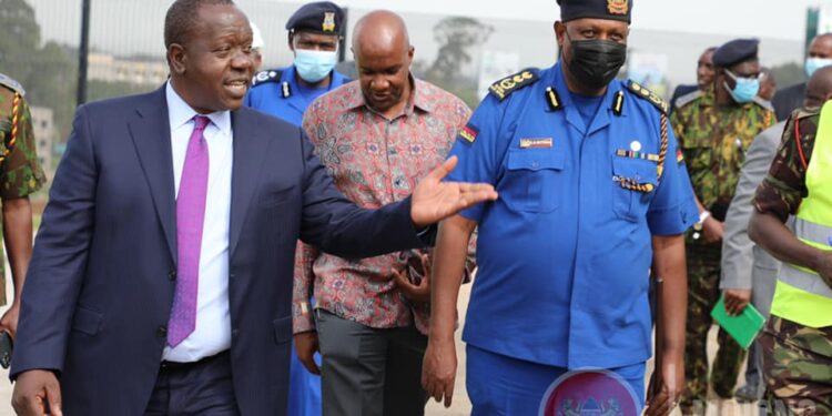 Interior Cs Fred Matiang'I  Has Imposed A Curfew In Troubled Regions Of North Rift.photo/Moicng