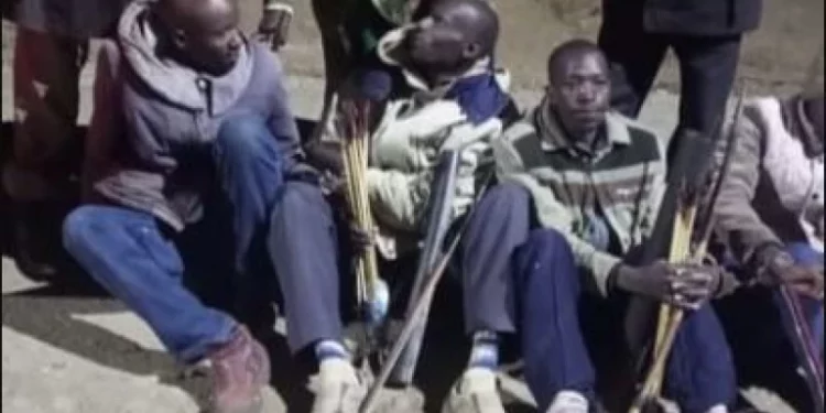 4 Suspected Arrow-Wielding Nakuru Gang Members Arrested