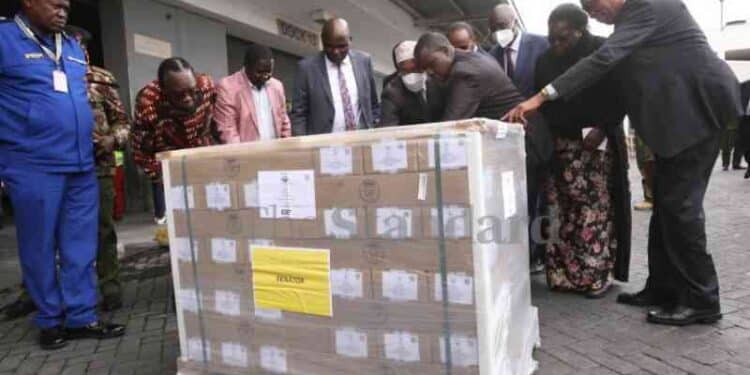 First Batch Of Presidential Ballot Papers Received By Iebc Ballot Papers