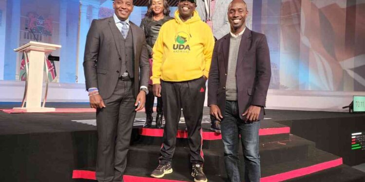 Uda'S Runningmate Rigathi Gachagua When He Toured The Venue For The Deputy Presidential Debate.photo/Courtesy