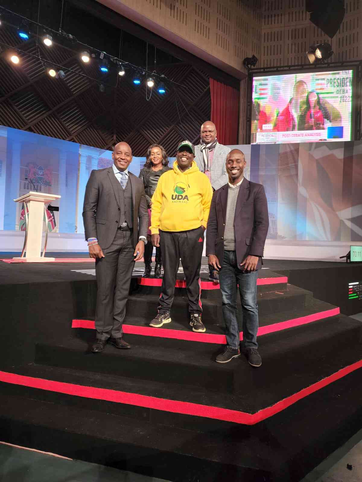 Uda'S Runningmate Rigathi Gachagua When He Toured The Venue For The Deputy Presidential Debate.photo/Courtesy