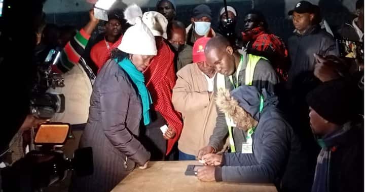 Martha Karua When She Cast Her Vote In Gichugu.photo/Courtesy