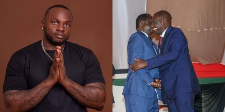 Khaligraph Jones Begs President William Ruto To Help Raila Odinga Through Sizzling Hot Rap Song