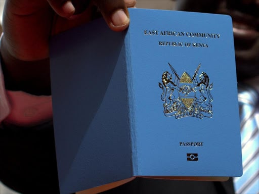 Kenyan Passport Visa. Photo/Rebecca Miano(Facebook)