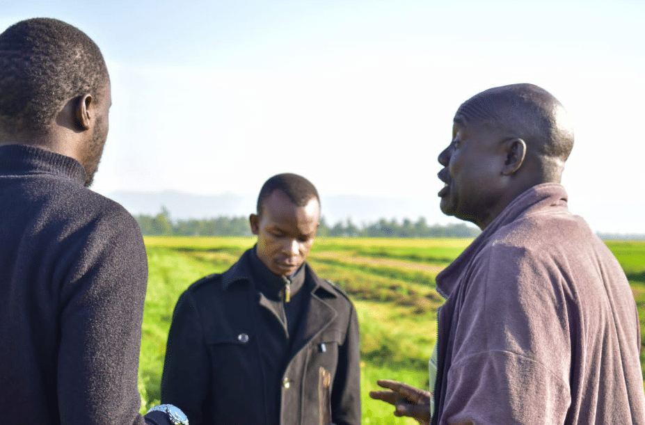 Shem Omalla, Veteran Rice Farmer In Conversation With This Author | 
Photo The Kenya Times
