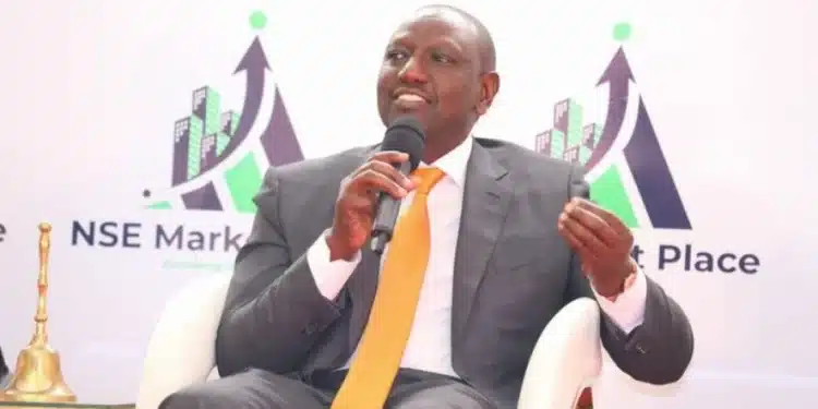 President William Ruto During The Launch Of The Enhanced Nairobi Securities Exchange (Nse) Market Place In Nairobi Last Month.  
Photo: Courtesy
