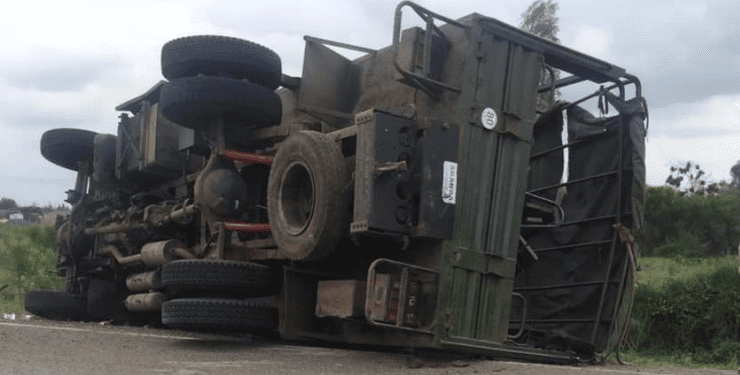 Three Kdf Soldiers Killed,17 Injured In Nakuru Accident