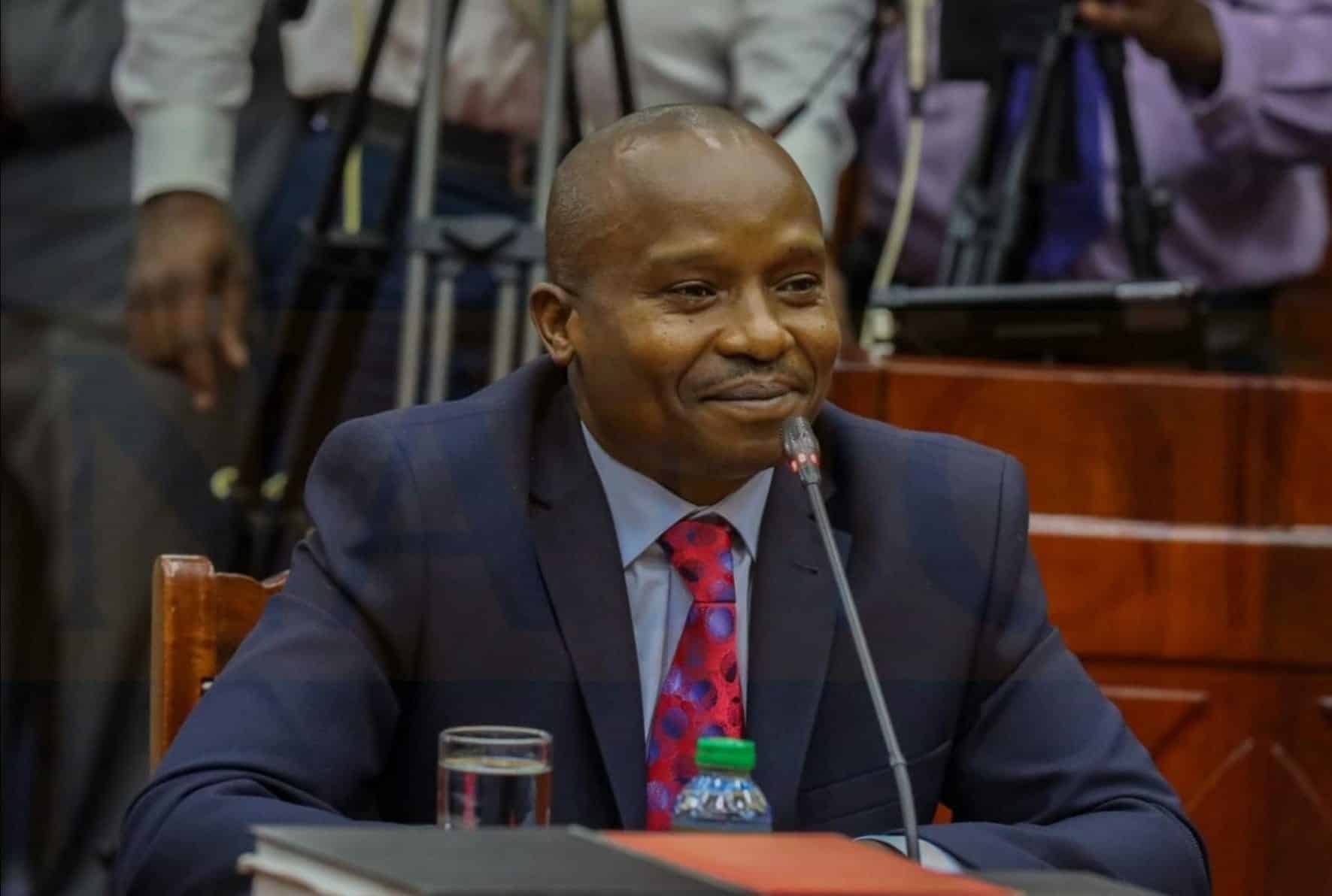 Prof. Kithure Kindiki During His Vetting For The Interior Cabinet Secretary Position.photo/Courtesy