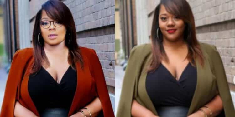 Risper Faith Dragged Online After Photoshoping Her Face On Curvy Us Content Creator Ms Kristine Risper Faith Photoshopped Her Head On Another Woman'S Body. Photo: Risper Faith/Mskristine/Instagram.
