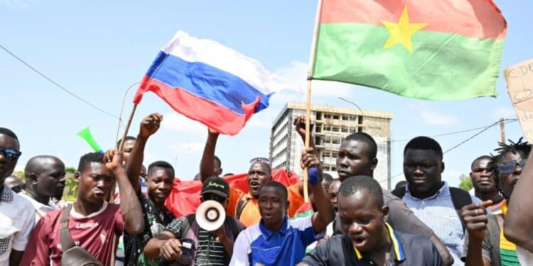 Pro-Russia Demonstrators Rally In Burkina After Coup Burkina