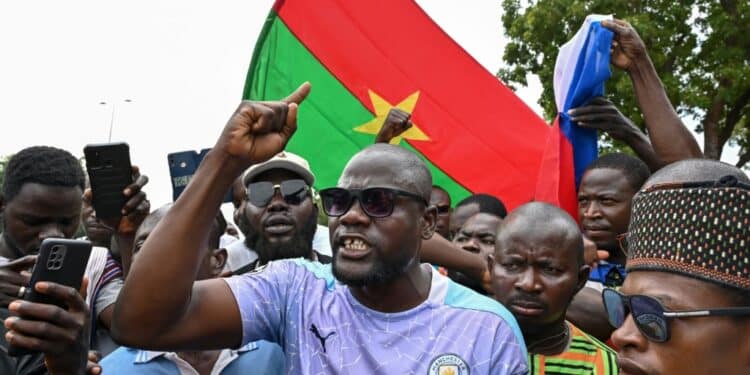Demonstrators Rally In Support Of New Burkina Faso Leader Burkina