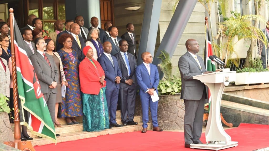 Dp Rigathi Gachagua When He Unveiled The National Steering Committee On Drought Response.photo/Courtesy