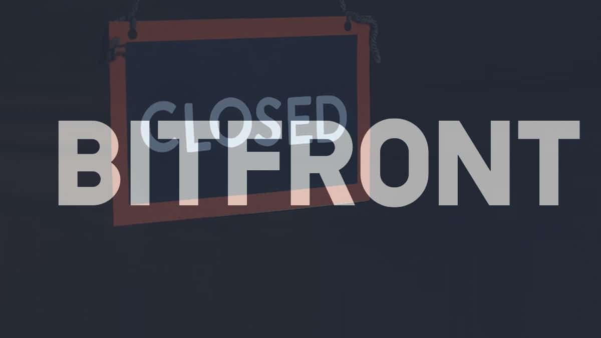 Trading On Bitfront Will Be Suspended By The End Of The Year.
Photo: Courtesy