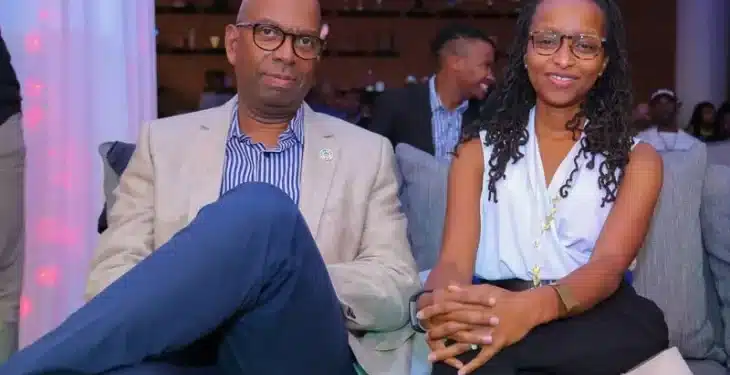 Bob Collymore’s Ex-Wife,Widow Seal Agreement On Sharing Of Assets Wambui Kamiru With Her Late Husband Bob Collymore. Photo/Courtesy.