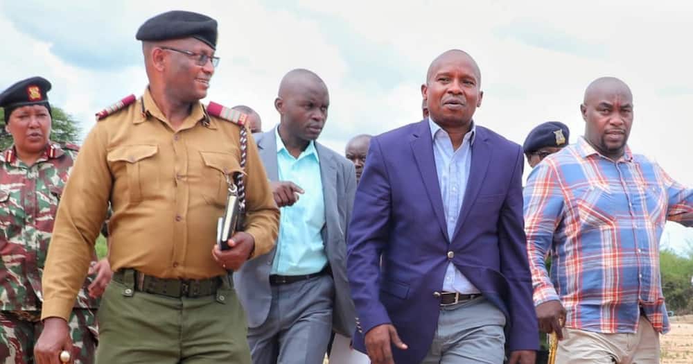 Interior Cs Kithure Kindiki When He Toured Kitui County.photo/Courtesy