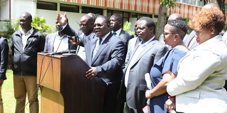 Do Not Turn Luos Into Perpetual Protesters, Luo Professionals Tell Raila Luo Professionals Addressing The Media In Nairobi.photo/Courtesy