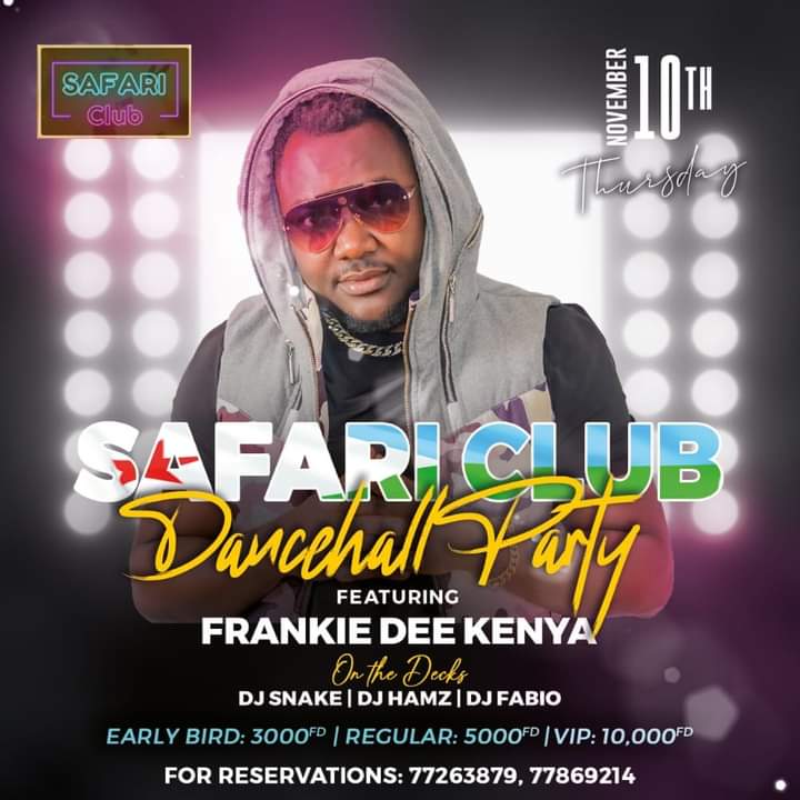 Kenya To The World: Dancehall Star Frankie Dee Shuts Down Djibouti, Ethiopia And Eritrea With Thrilling Shows
