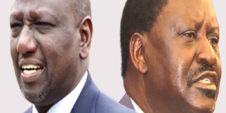 Ruto, Raila Squabble Over Suspension Of Four Iebc Commissioners President William Ruto, And Raila Odinga. Photo/Courtesy