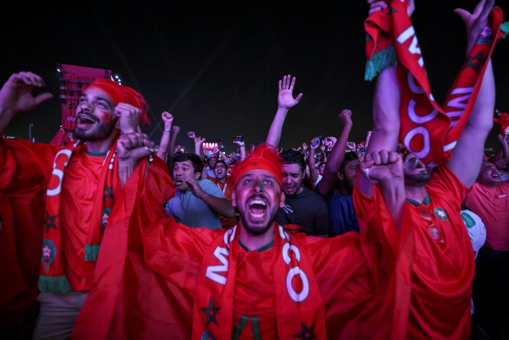 Support For The Atlas Lions Surged As They Battled Their Way To The Semi-Final Of The Football World Cup In Qatar -- The First Arab Or African Team Ever To Get So Far | Afp