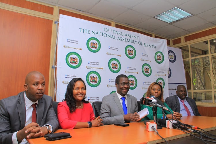 Minority Leader Opiyo Wandayi With Other Members Of Azimio During A Press Briefing In Parliament On December 8, 2022 .Photo/Courtesy