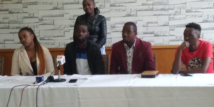 Bar Workers Seek Divine Intervention To Save Jobs Following Sakaja Closure Order Representatives Of Bar And Pub Workers Addressing The Media In Nairobi.photo/Jackson Okata,The Kenya Times