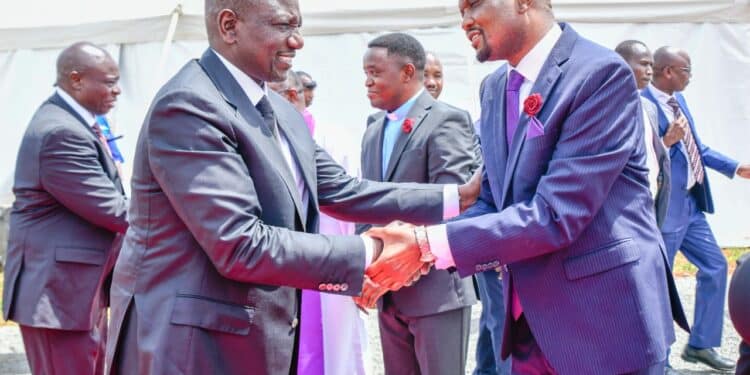 You Will Not Intimidate Me, Ruto Fires Back At Raila President William Ruto And Trade Cs Moses Kuria.ruto Says He Will Not Be Intimidated By The Opposition.photo/Pcs