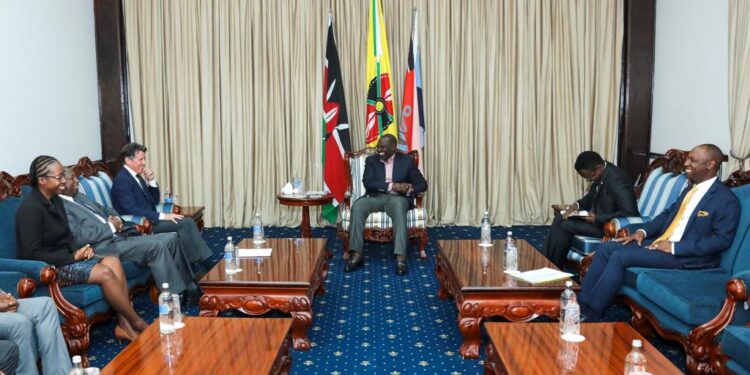 Kenya To Spend Sh3.7 Billion In Fight Against Doping President William Ruto And World Athletics President Sebastian Cloe During Their Meeting At State House, Nairobi. Photo/State House