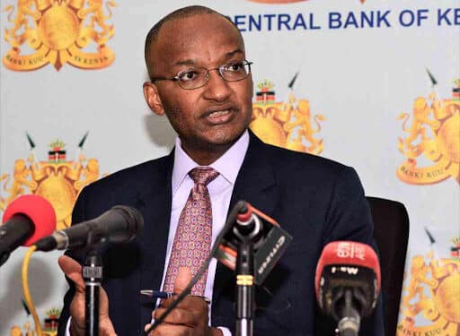 Central Bank Of Kenya (Cbk) Governor Patrick Njoroge During A Past Press Conference In Nairobi.photo/Courtesy