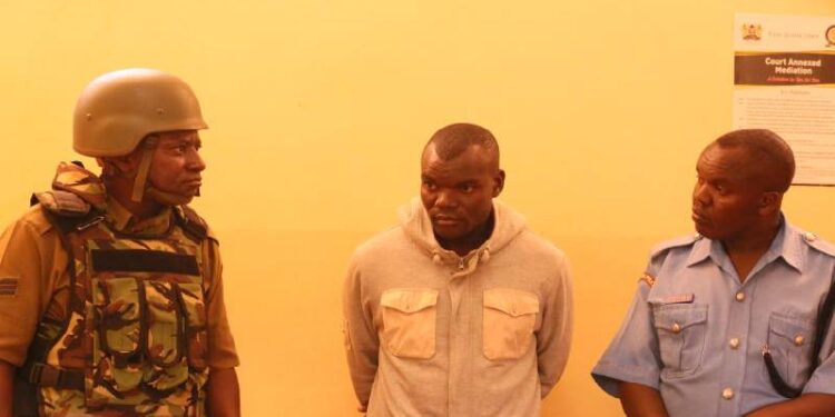 Police Officer Sentenced To Life In Prison For Killing Lover Patrick Nyapara, An Administration Police Officer When He Appeared Before Justice William Musyoka At Kakamega County Law Courts In 2019:Photo/Couresy.