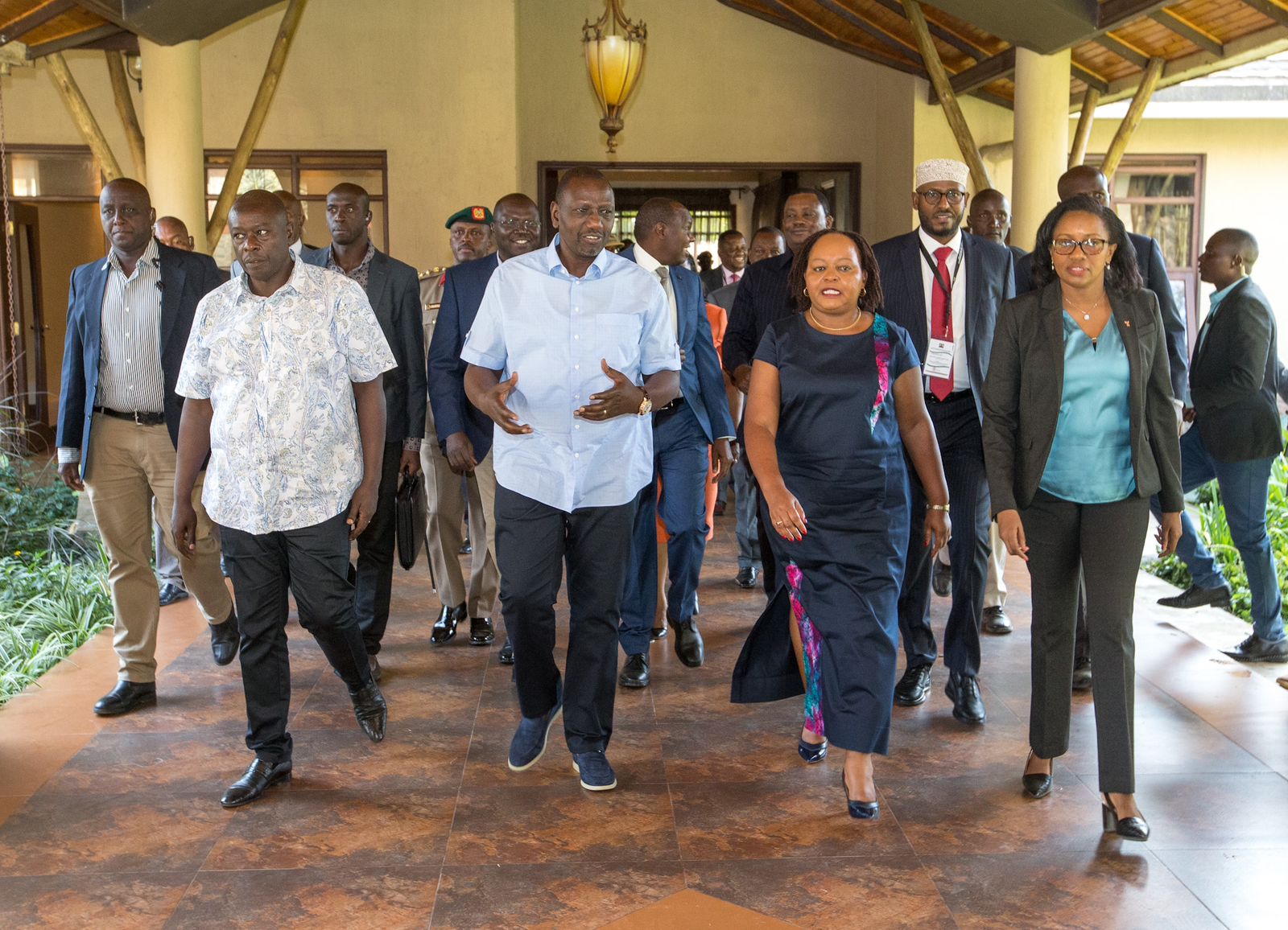 President William Ruto Joins Governors For The 9Th National And County Coordinating Summit In Naivasha.photo/Pcs