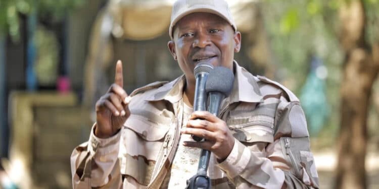 Interior Cabinet Secretary Kithure Kindiki During A Past Operation.photo/Courtesy