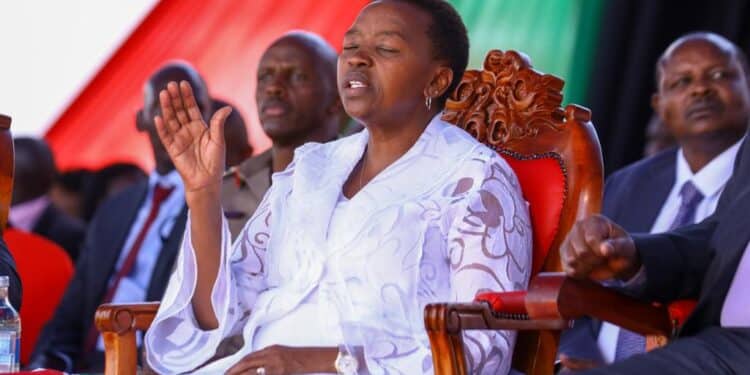 First Lady Rachael Ruto During The National Prayer Day At Nyayo Stadium.photo/Pcs