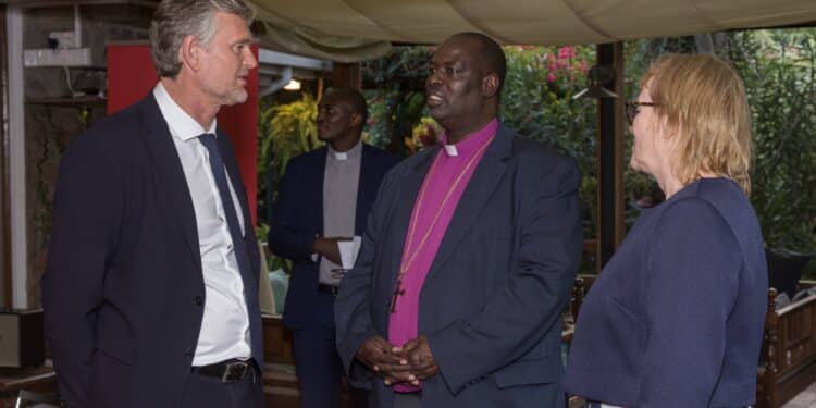 Ack Arch Bishop Jackson Ole Sapit During A Dinner Hosted By The Danish Ambassador To Kenya.photo/Anglican Kenya
