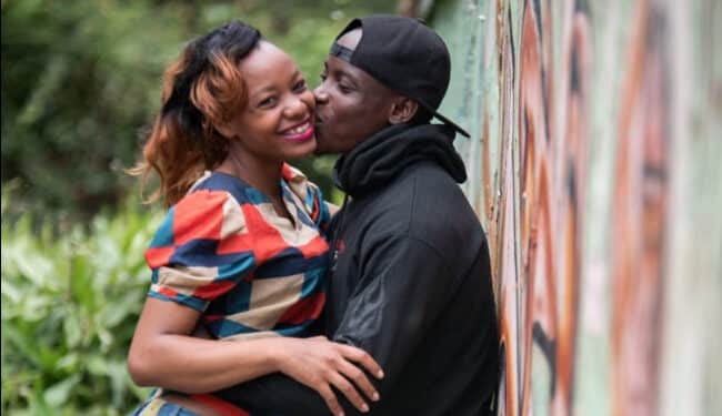 I'M Going To Be Kenya'S Fastest Woman: Omanyala'S Wife A Photo Collage Of Sprinter Ferdinand Omanyala And His Wife Laventa Omanyala.photo/Courtesy