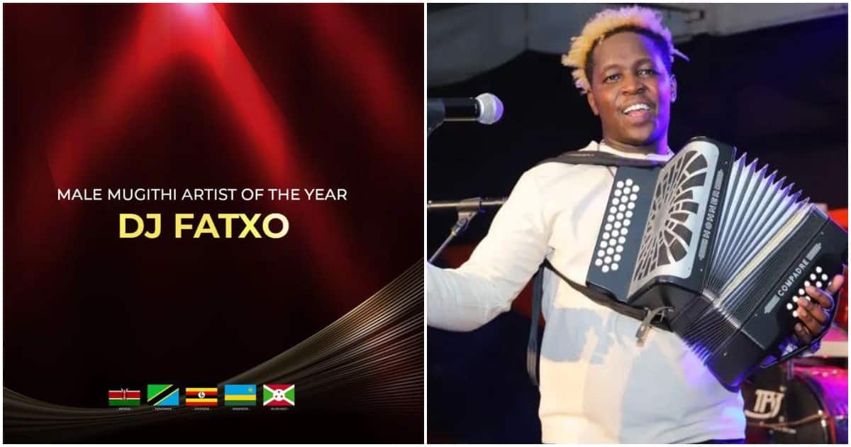 Male Mugithi Artist Of The Year Award Winner Dj Fatxo :Photo/Courtesy